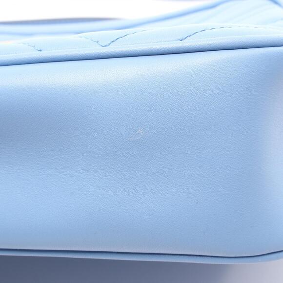 Gucci GG Marmont Shoulder Bag Leather Blue - Picture 7 of 7